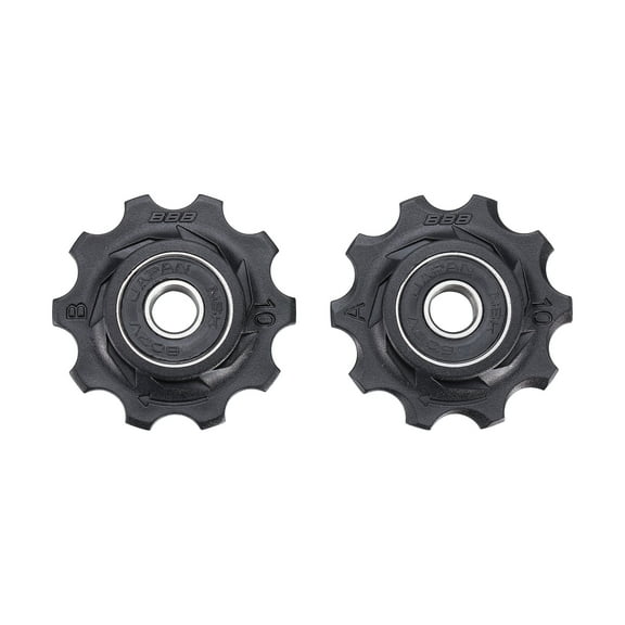 BBB Cycling 2x 10-T Derailleur Jockey Wheels I Rear Wheel Pulleys For 7- 8- 9- and 10-Speed Shi