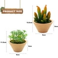 thumbnail image 2 of 2 uds. De suculentas de simulación de flores falsas en macetas, adornos creativos para decoración del hogar, plantas verdes artificiales, 2 of 5