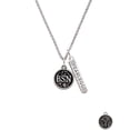 thumbnail image 2 of Delight Jewelry Silvertone Nurse Caduceus Seal - BSN Silvertone Fearless Bar Charm Necklace, 23", 2 of 4
