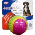 thumbnail image 2 of Ethical Pet Spot Sensory Ball 3.25 inch  Colorful Rubber Squeaker Toy for Dogs, 2 of 6