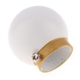 thumbnail image 3 of Cabeza / Finales / Para varillas de cortina de aleación de aluminio - Bola blanca Sunnimix Extremos de poste de cortina, 3 of 8