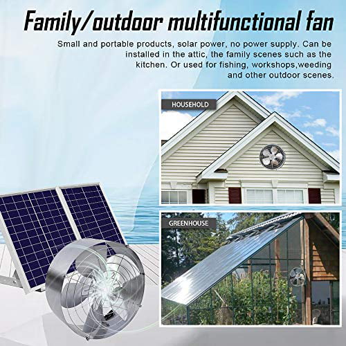 Eco Worthy 25w Solar Powered Attic, Solar Powered Basement Vent Fan