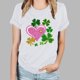 thumbnail image 5 of Camisetas de Manga Corta para las Mujeres de Moda Imprimir Cuello Redondo Camiseta, Mezcla de Poliéster Ligero para Primavera Verano Otoño, 5 of 8