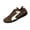 Brown_005, variant on Domuza Women’s Retro Suede Trim Lace Up Casual Sneakers, Curved Stitch Accent Low Top Lightweight Walking Shoes with Non-Slip Grooved Rubber Outsole Brown 9(EU-42)
