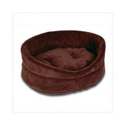 Angle View: Petmate Oval Terry Dog Bed