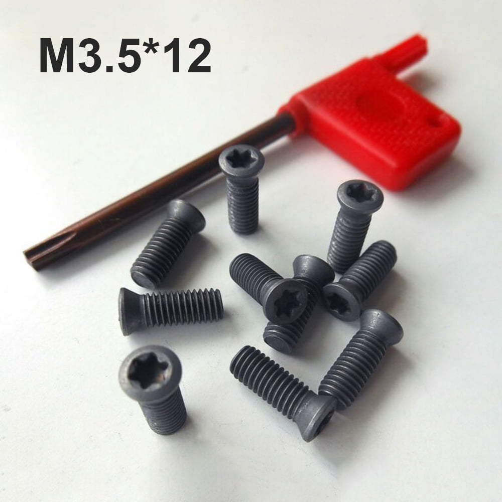 20pcs M3 x 7mm Insert Torx Screw for Carbide Inserts Lathe Tool & Screwdriver