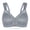 Gray, variant on FANZE Women's Minimizer Plus Size Support Comfort Non Padded Wireless Full Figure Bra,38D