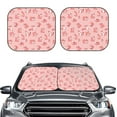 thumbnail image 6 of Lsque Fox 2 PCS Windshield Sun Shade | CarFoldable Window Covers | Car Accessories Reflect UV for Universal Cars SUV Truck | Medium, 6 of 7