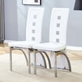thumbnail image 2 of Noble House Modern Minimalist 2-Piece Dining Chair Set - White Saddleback, 2 of 10
