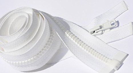 5 Zippers/pack Length 7 inch 7-60 Long Pull Handbag Zippers YKK #4.5 Color 501 White Select Length 