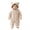 Beige, variant on KPOPLK Baby Bear Ear Hooded Romper 0 3 6 9 12 18 Months Fuzzy Fleece Onesie Jumpsuit for Infant Toddler Winter Warm Outfit(Brown,0-3 Months)