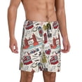 thumbnail image 2 of Sikiie London Landmark1 Mens Pajama Shorts, Lightweight Lounge Pant with Pockets Soft Sleep Pj Shorts for Men3X-Large, 2 of 6
