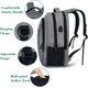 thumbnail image 4 of Travel Laptop Backpack, Business Anti-theft Slim and Durable Laptop Backpack with USB Charging Port, Waterproof College Campus Computer Bag, Unisex, F, 4 of 4
