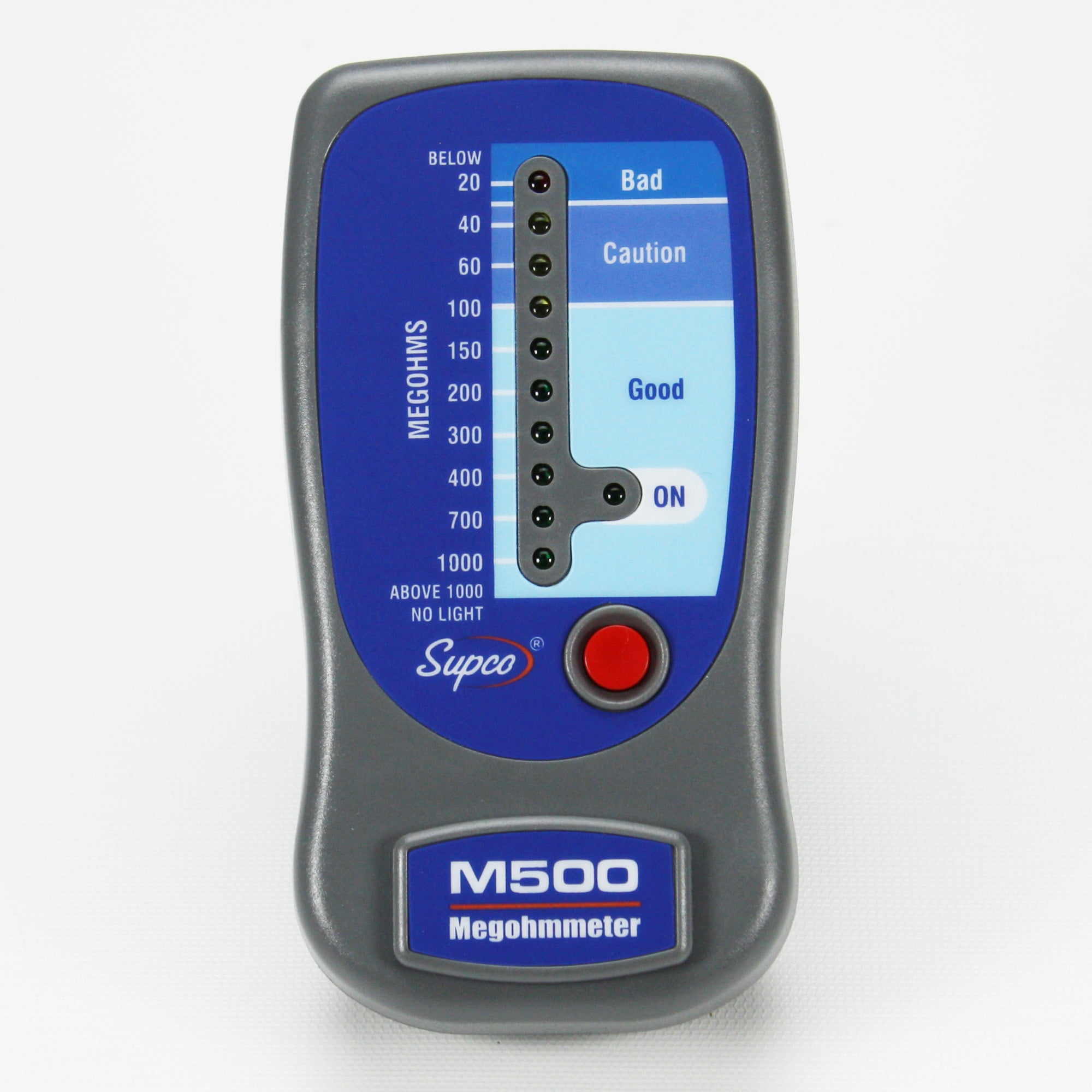 Supco M500 Insulation Tester/Electronic Megohmmeter with Soft Carrying Case 0 to 1000 megohms Supco M500 Insulation Tester/Electronic Megohmmeter with Soft Carrying Case 0 to 1000 megohms