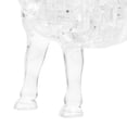 thumbnail image 2 of Rompecabezas de cristal 3D creativo y moderno de 1 pieza con cabra animal autoinstalada (blanco), 2 of 7