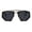 black gold black, variant on Art Deco Nouveau Funky Futuristic Racer Double Rim Sunglasses Black Gold