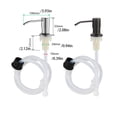 thumbnail image 3 of Injueey Dispensador de a mano de acero inoxidable, desmontable, a prueba de fugas, giratorio de 360 ​​grados, tubo de silicona inodoro, Suministros de limpieza para el hogar Negro Injueey HA069452-02, 3 of 6