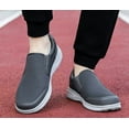 thumbnail image 6 of Men's Extra Wide Slip on Walking Shoes, Lightweight Anti-slip Breathable Casual Loafers for Standing All Day, 6 of 12