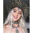 thumbnail image 3 of Etiqueta engomada del tatuaje de las gemas de la cara noctilucentes de Halloween 6pcs, cosplay, 3 of 4