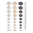 thumbnail image 4 of 10 PCS Metal Buttons Suit Shirts Coats Sewing Round Retro 4-Hole Buttons for Clothes Decoration Handmaking (Gun Metal, 20mm), 4 of 7