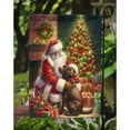 thumbnail image 3 of Labrador Retriever and Santa Claus Garden Flag, 3 of 5