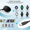thumbnail image 4 of 2 in 1 Samsung Watch Charger 6.6FT/2M Galaxy Watch Charger Cable with 18W USB A Fast Charger Power Adapter Plug for Samsung Galaxy Watch 6/5/4/3/2/1, 4 of 7