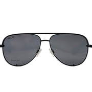 Quay High Key Micro Polarized Sunglasses Black Smoke Aviators