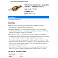 thumbnail image 2 of Water Temperature Sender - Compatible with 1981 - 1984 Toyota Starlet 1982 1983, 2 of 2