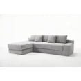 thumbnail image 2 of Modern Corduroy L-shaped Compression Sofa for Living Room - 85×80×75cm, No Assembly, 2 of 17