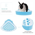 thumbnail image 3 of Triangular Rabbit Litter Box Mini Plastic Small Animals Potty Corner Toilet, 3 of 6