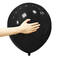 thumbnail image 1 of Globos ASIYUHY de látex negro, 18 cm, paquete de 12 unidades, para decoración de fiestas, 1 of 6