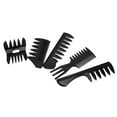 thumbnail image 2 of 5pcs Hair Styling Comb Kit - Wide Teeth Slicked Back Hair Comb Set - Professional Black Barber Hair Comb With Special Design For Daily Hair Care And Styling, 2 of 8