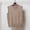 Khaki, variant on Clearance Cyber&Monday Winter Sweaters for Women Fayshow0 Women'S New Autumn and Winter Warm Keeping Fashion Round Neck Knitted Vest Overlapping Cuff Sweater Vest