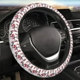 thumbnail image 5 of Logiee Cherry Blossoms Print Breathable Elastic Steering Wheel Cover, Non-Slip Stretch Steering Wheel Protector,Universal 15 Inch Fit Auto, Suvs, Truck, 5 of 6
