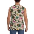 thumbnail image 4 of Balery Tropical Mask Flamingo Camisetas sin mangas para hombre, absorbe la humedad y protege contra el mal olor.-X-Large, 4 of 7