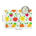 thumbnail image 3 of DouZhe Ensemble de 4 Sets de Table en Polyester, Motif Fruits Mignons Résistants à la Chaleur pour Table à Manger, 12 Pouces x 18 Pouces, 3 of 6