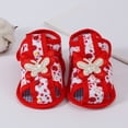 thumbnail image 5 of LNMQLPDBS Baby Girl Shoes Infant Mary Jane Flats Soft Soles Slip-Resistant Bowknot Princess Wedding Dress Shoes Toddler Crib Shoes, 5 of 6