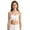 White, variant on Girls Strapless Bandeau Bra for Teen Wireless Side Support with Dual-Color Adjustable Straps(Black,M)