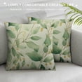 thumbnail image 3 of HENGT Spring Pillow Covers, Eucalyptus Leaves Decorative Throw Pillow Cases Green Leaf Spring Summer Seasonal Decorations for Home Bed Car, 3 of 5
