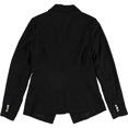 thumbnail image 2 of Bar III - Chaqueta con cuello con muescas para mujer, un botón, color negro, extragrande bar III un botón, 2 of 2