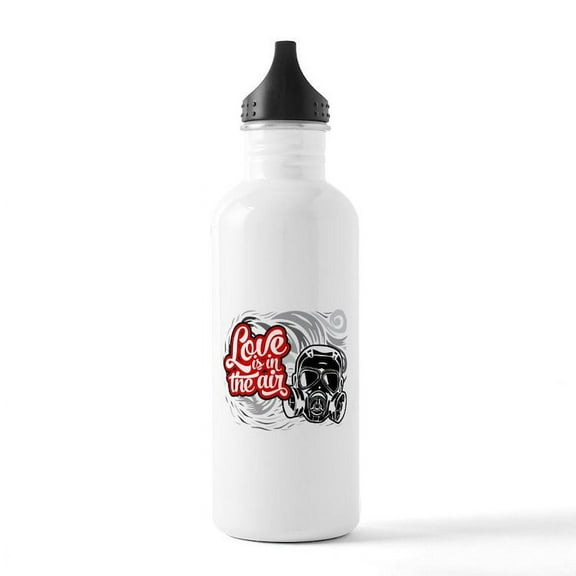 CafePress - Love Is In The Air Stainless Water Bottle 1 - Stainless Steel Water Bottle, Sports Bottle, 1.0L