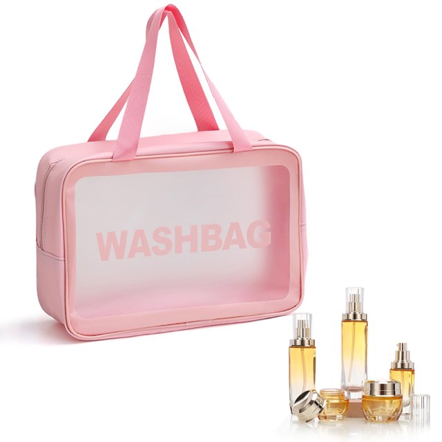 Wosthever Bolsa práctica con gran apertura para acceder y organizar fácilmente la bolsa de de viaje portátil para cosméticos Juegos de accesorios de baño
