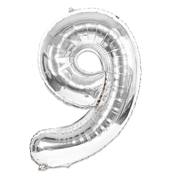 Globo de aluminio digital grande de 90 cm, globo de helio de papel de aluminio para cumpleaños de 40 pulgadas, dorado, plateado y oro rosa