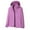 Purple, variant on Windbreaker Jacket for Women Trendy Waterproof Zip Up Coat Plus Size Detachable Hooded Winter Long Sleeve Windproof Rain Jackets with Pockets