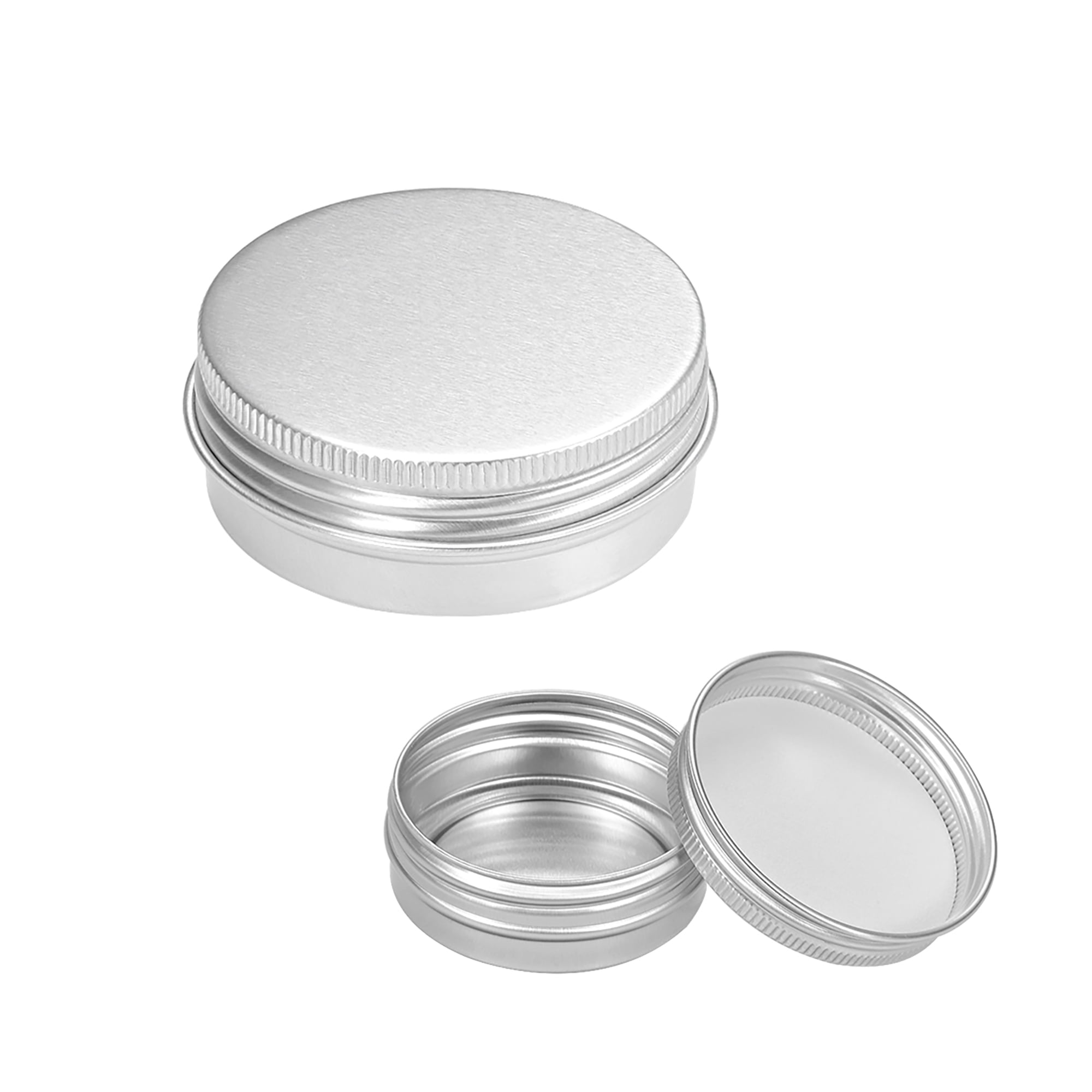 1 oz Round Aluminum Cans Tin Can Screw Top Metal Lid Containers 30ml