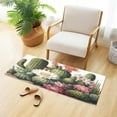 thumbnail image 2 of Coolnut Cactus Plant Bath Mat, Dry Quickly Non Slip Absorbent Bath Rug, Soft Living Room Bedroom Home Floor Mats, Bath Mats for Bathroom, Tub and Shower 20" x 39" Home Decor, 2 of 7