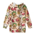 thumbnail image 5 of Psesaysky Girls Hoodies Cute Capybara Watermelon Print Pullover Hooded Sweatshirts Kids Warm Casual Hoodie Dress Outfits Fall Winter Clothes for 9-10 Years, 5 of 7