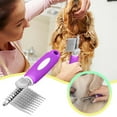 thumbnail image 3 of Poodle Dematting Rake Comb Brush for Dogs and Cats Steel Metal Comb for Detangling Matted Or Knotted Undercoat Hair, 3 of 7