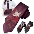 thumbnail image 1 of Juego de 3 Corbatas de Zorro de Anime Japonés MnPalettey para Cosplay 146x7 cm, 1 of 7