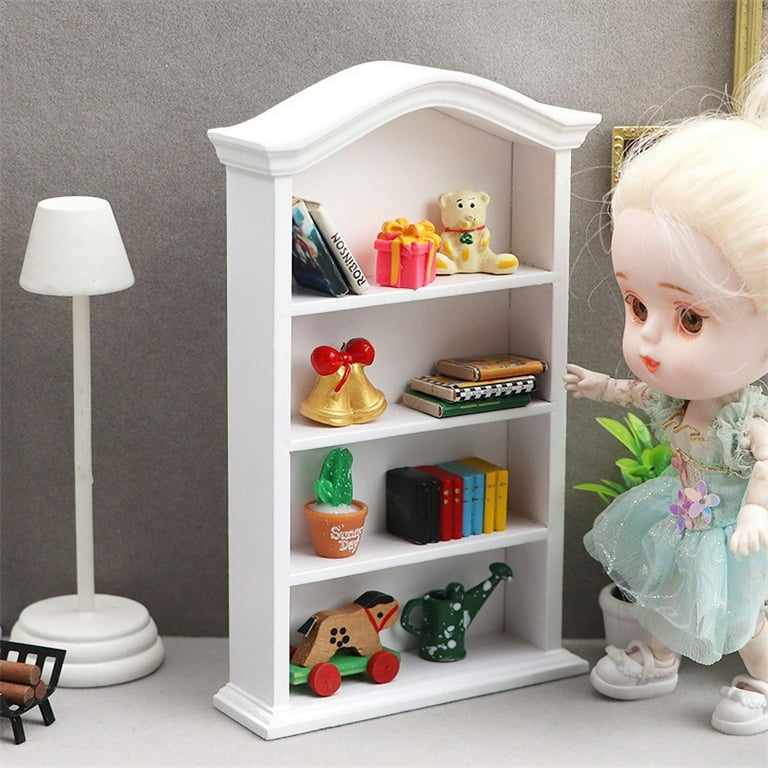 Odoria 1/12 Scale Miniature White Bear - Dollhouse Decoration Accessory